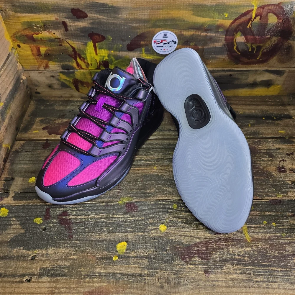 Nike KD18‎ Kevin Durant Basketball Shoes Purple Pink Black Men's | Size 10.5 New - Picture 7 of 8